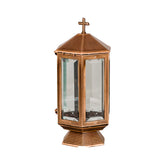 Lampada a candela monumento in ottone, 31,5 x 14 cm